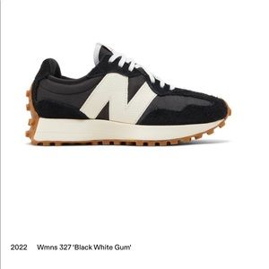 Womens 327 ‘black white gum’ New balance shoes